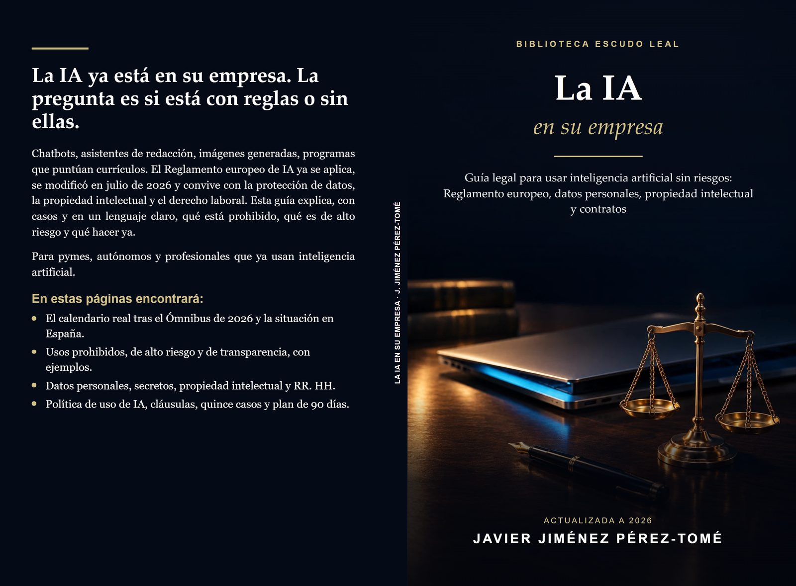 Cubierta completa de la edición en tapa blanda de «La IA en su empresa»