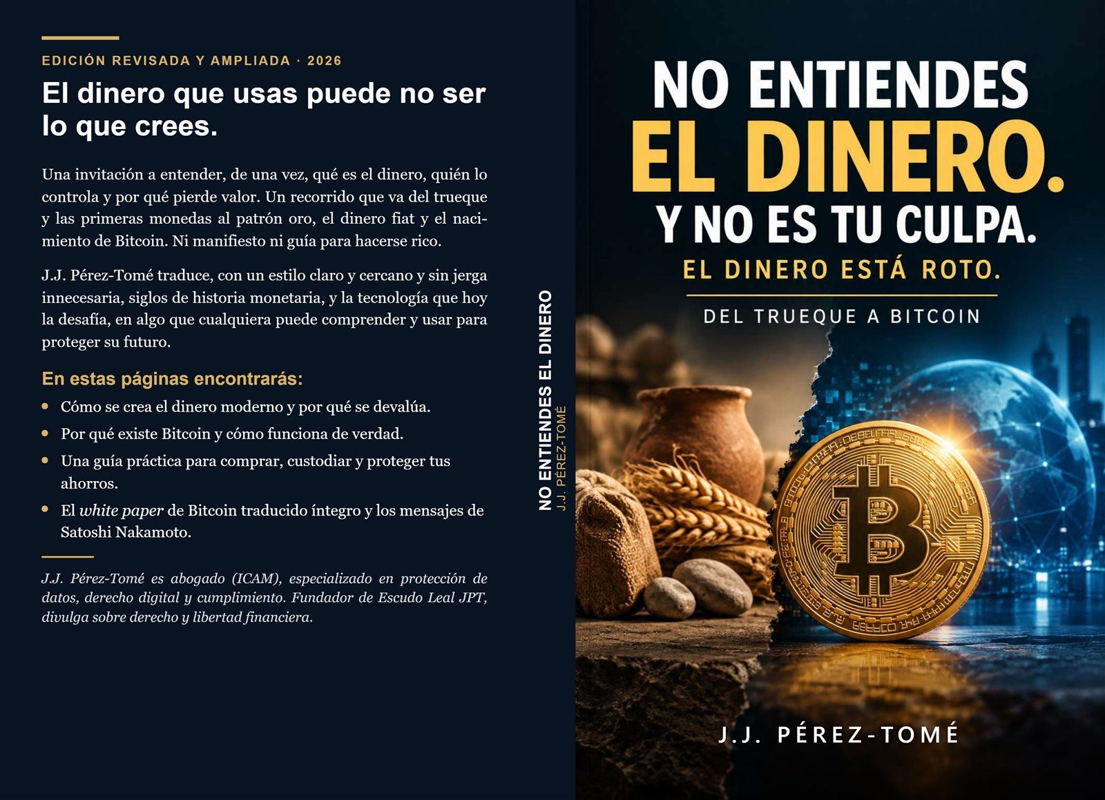 Cubierta completa de la edición en tapa blanda de «No entiendes el dinero»