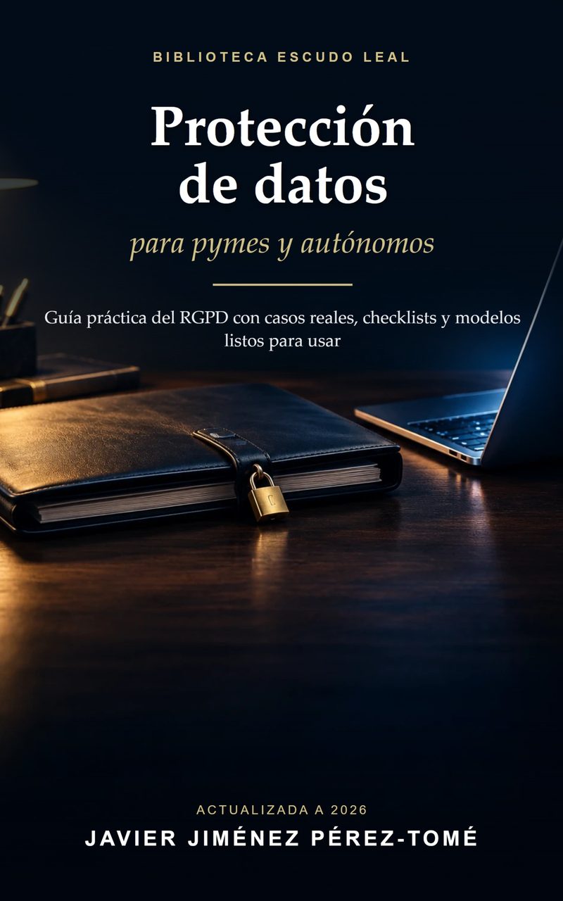 Portada del libro «Protección de datos para pymes y autónomos», de Javier Jiménez Pérez-Tomé